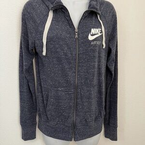 Nike Women's Heathered Navy Zip-Up Jacket